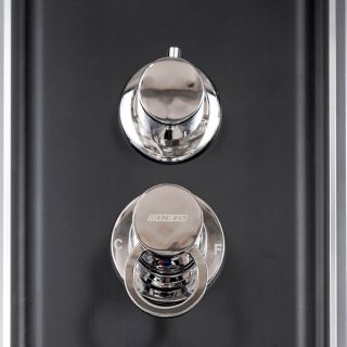 Душевая кабина Deto BМ4590 N LED BLACK 90х90х208см